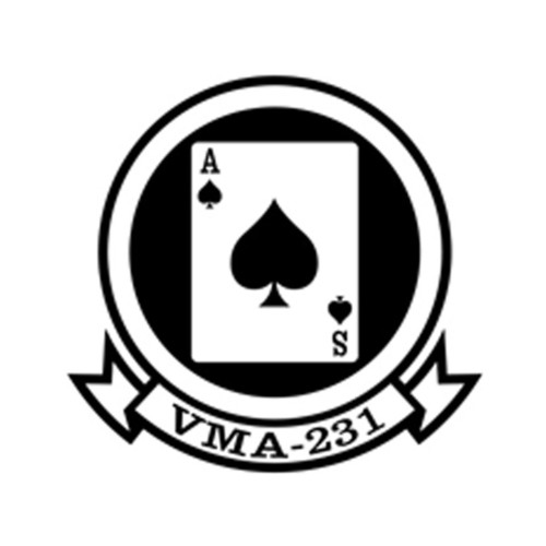 VMA-231 USMC Ace of Spades Patch