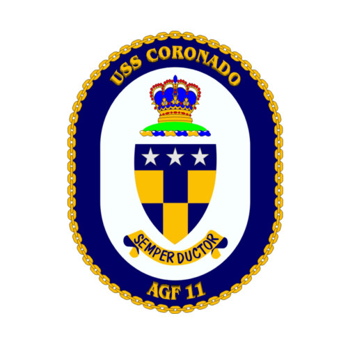 USS Coronado AGF-11 US Navy Command Ship  Patch