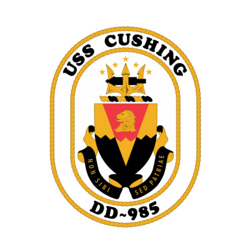 USS Cushing DD-985 US Navy Destroyer Patch