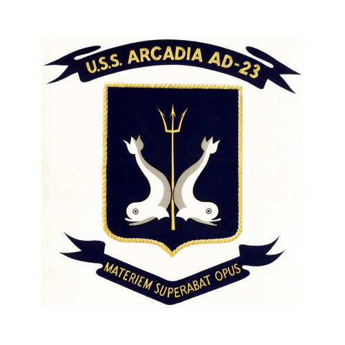 USS Arcadia AD-23 US Navy Destroyer Tender Patch