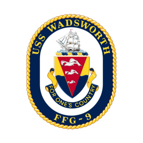 USS Wadsworth FFG-9 US Navy Frigate Patch