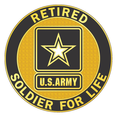 Retired Service Identification Badge, US Army Patch