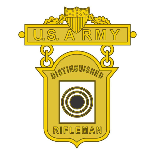 Distinguished Rifleman Badge, US Army Patch