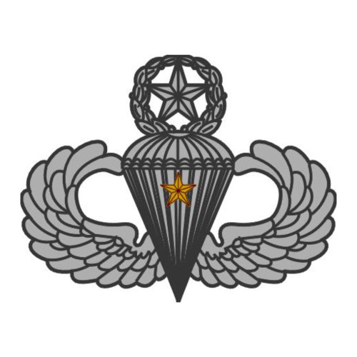Combat Parachutist Badge - One Jump, US Army Patch