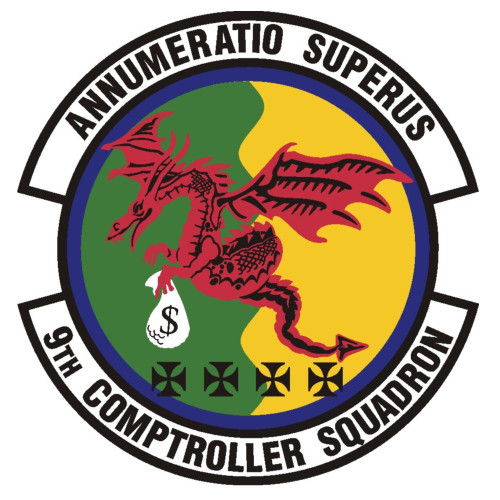9th Comptroller Squadron Patch