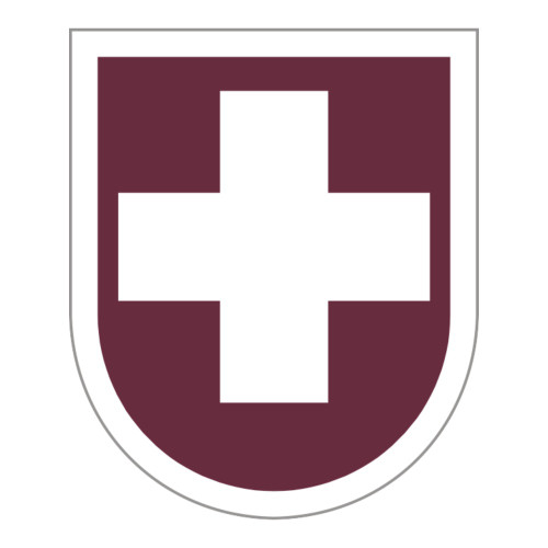 8th Medical Detachment (Beret Flash and Background Trimming), US Army Patch