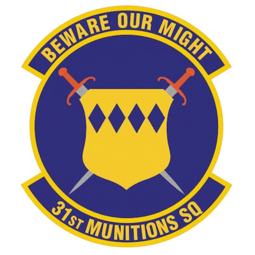 31st Munitions Squadron Patch