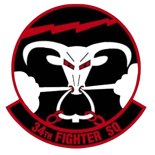 34th Fighter Squadron Patch