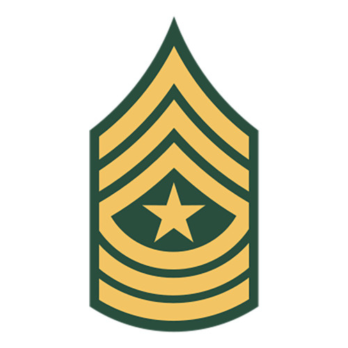 Sergeant Major E-9 (SGM) U.S. Army Enlisted (Grade Insignia) Patch