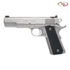 VZ Slant Black G-10 grips on a stainless Colt® Delta Elite 1911.