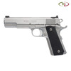 VZ ETC/FRAG Black G-10 grips on a stainless Colt® Delta Elite 1911.