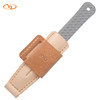 Leather Sheath for VZ Executive G-10 Dagger with Natural Finish - dagger inserted for scale