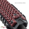 Three VZ Hydra 3-Slot Rail Covers in Black Red G-10 on an M-LOK Rail