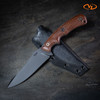Persian Fighter Knife with Cerekote® finish and Smooth Burlap Micarta scales