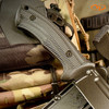 G-10 Scales for Spartan-Harsey knives with VZ's Alien Texture in Black
