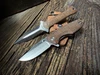 VZ Drop Point - Stainless / Smooth Burlap Micarta Scales and Leonidas 01 with Burlap Scales