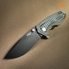 VZ Drop Point Folder Black / Predator Green Scales