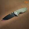  VZ Drop Point - Black / VZ FRAG Natural G10 Scales