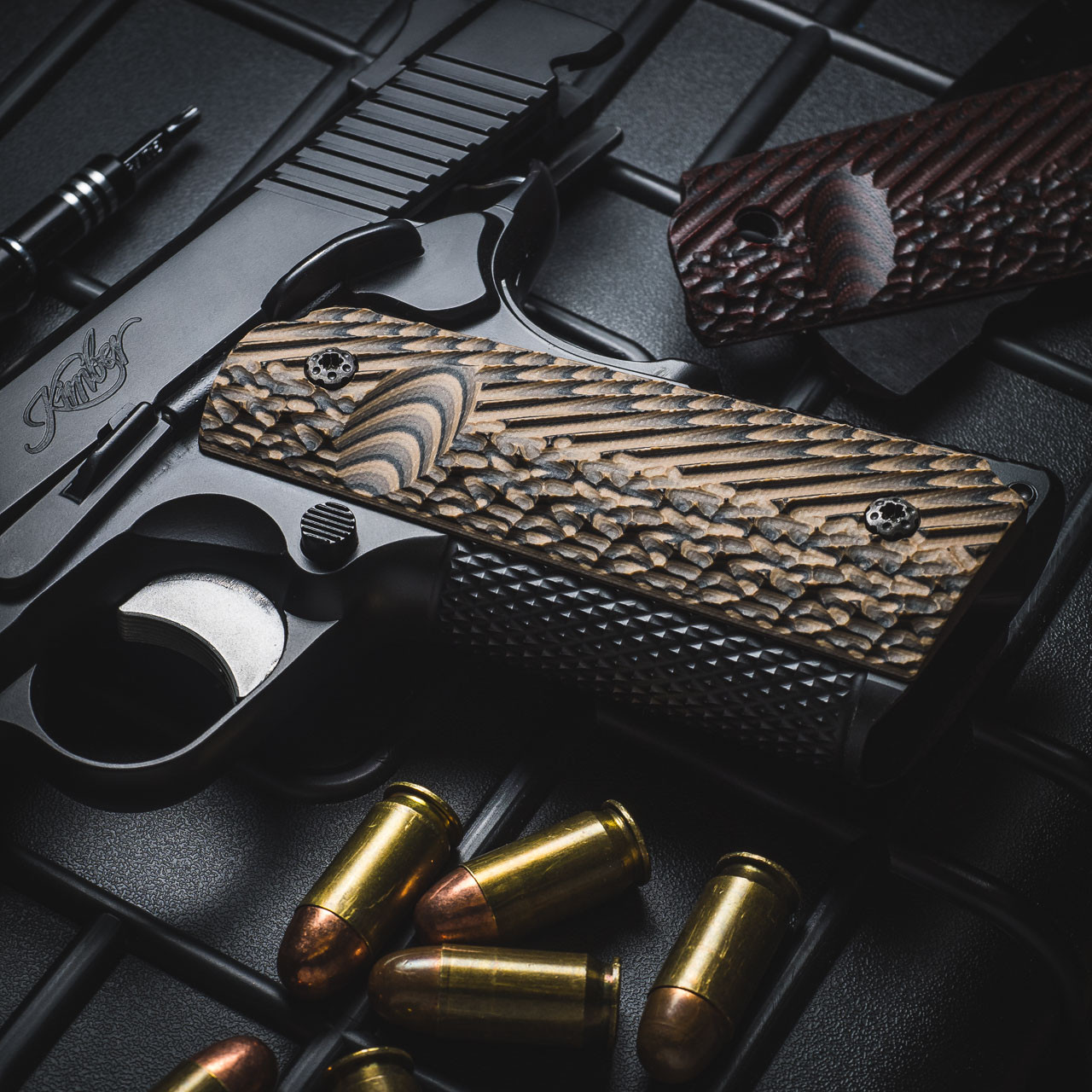Vz grips 1911コンパクト operater2 ハイエナブラウン 1911