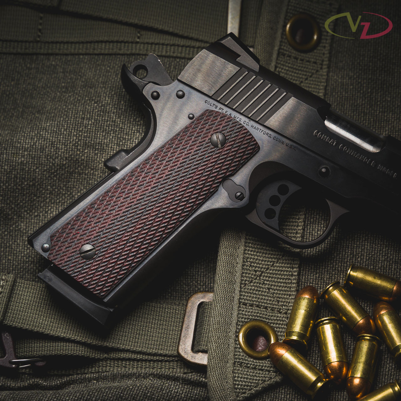 1911 Grips (Full Size) w/ Tactical Slants Texture | VZ Grips