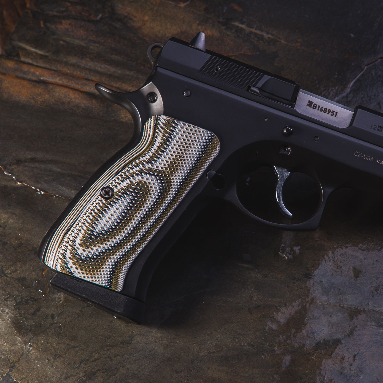 CZ 97 Grips (Palm Swell) w/ VZ Razorback Texture | VZ Grips