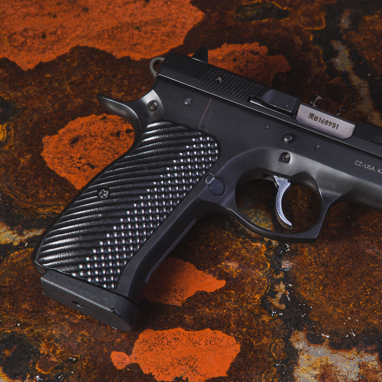 CZ 97 Palm Swell Grips w/ VZ Operator II Texture | VZ Grips