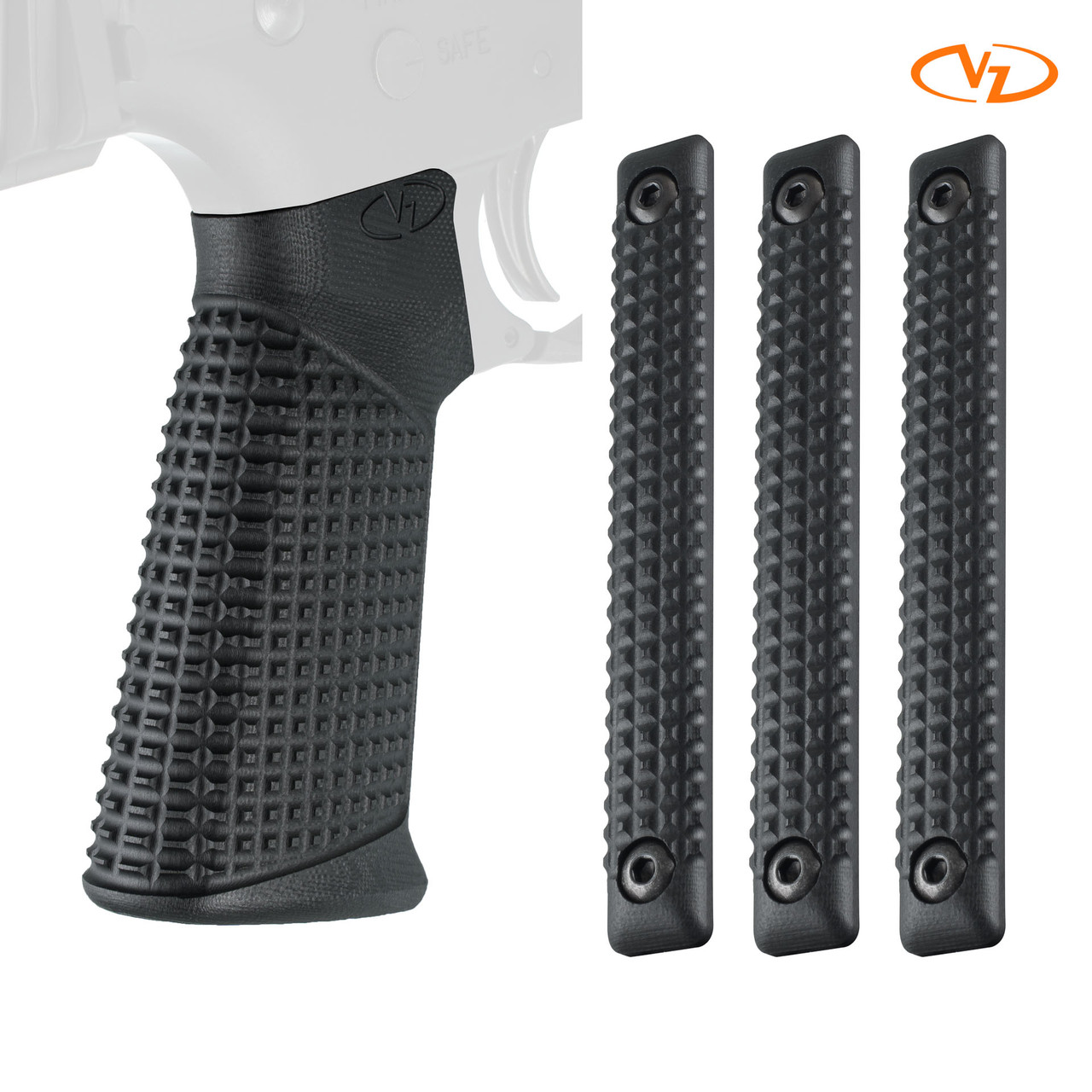 AR15 Grips Bundle (Grip + Rail Covers) w/ VZ FRAG Texture