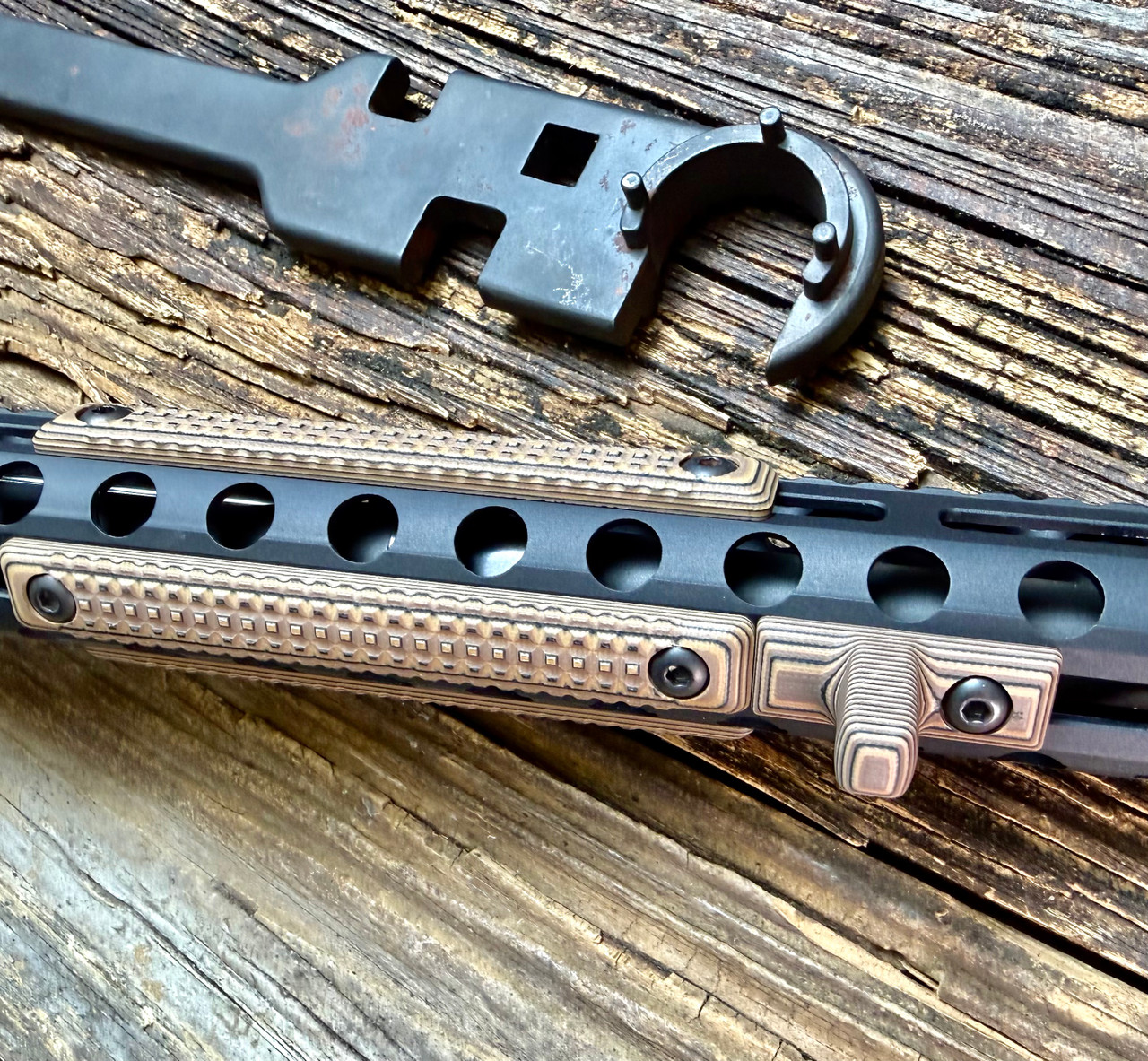 AR15 MLOK Rail Cover, 3 Slot | VZ FRAG Texture