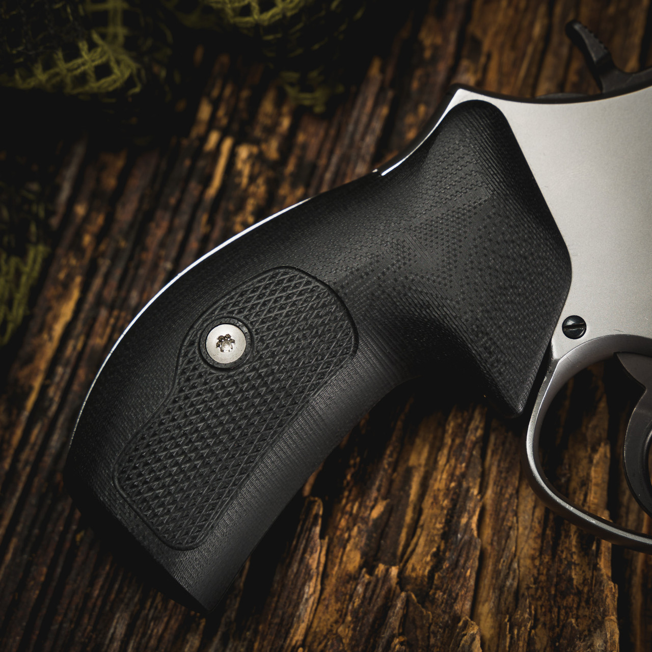 Smith & Wesson K-Frame 虎杢グリップ M10 19 66 Hogue Grip S&W Smith & Wesson K or L Frame Round Butt 10 12