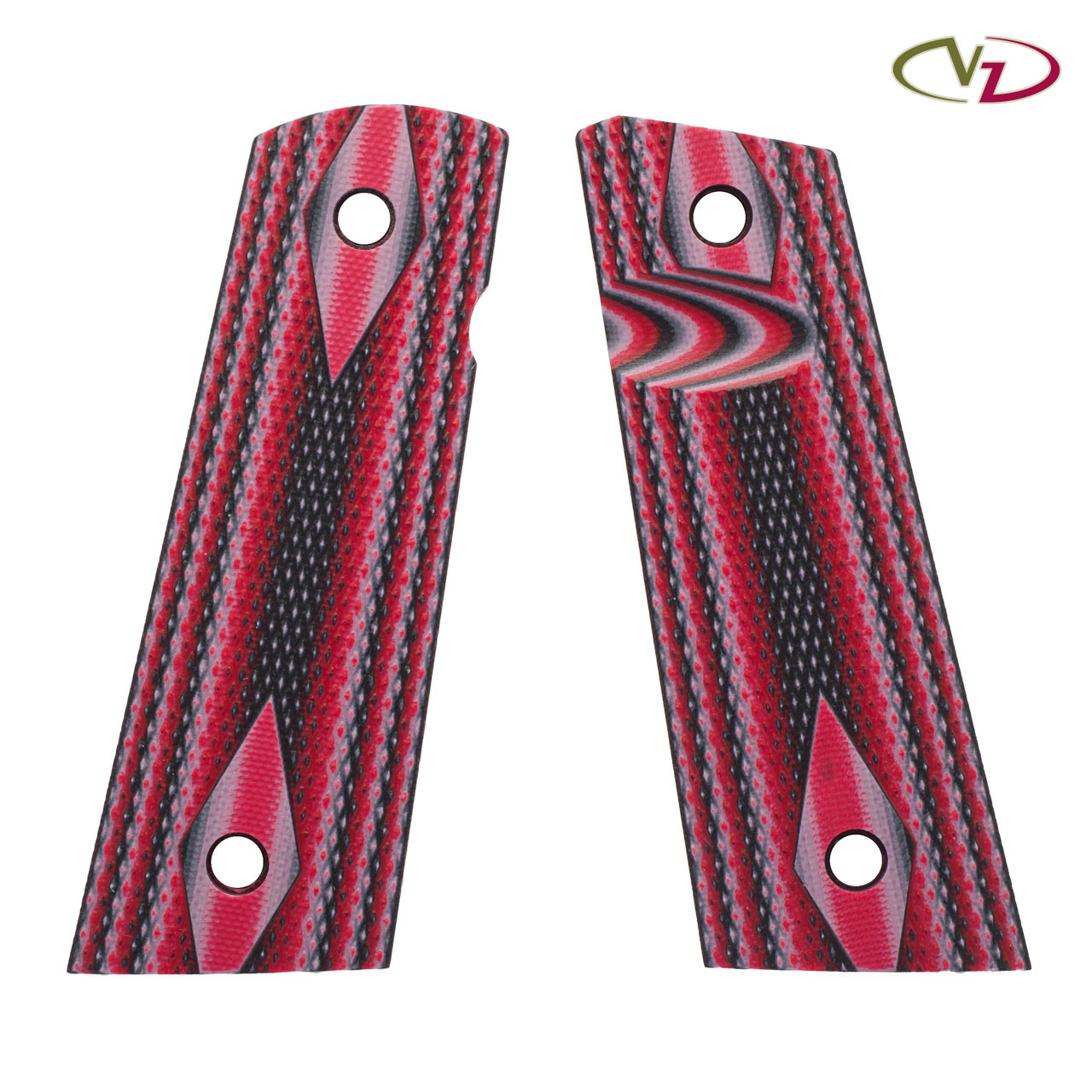 VZ Grips Clearance | Full-Size 1911 - Double Diamond - Plus P Pink