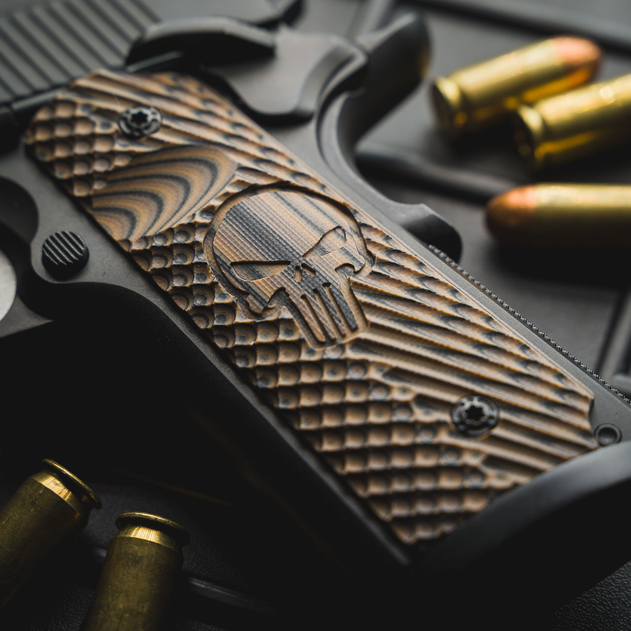 1911 Grips (Compact Size) with VZ Castle Texture | VZ Grips