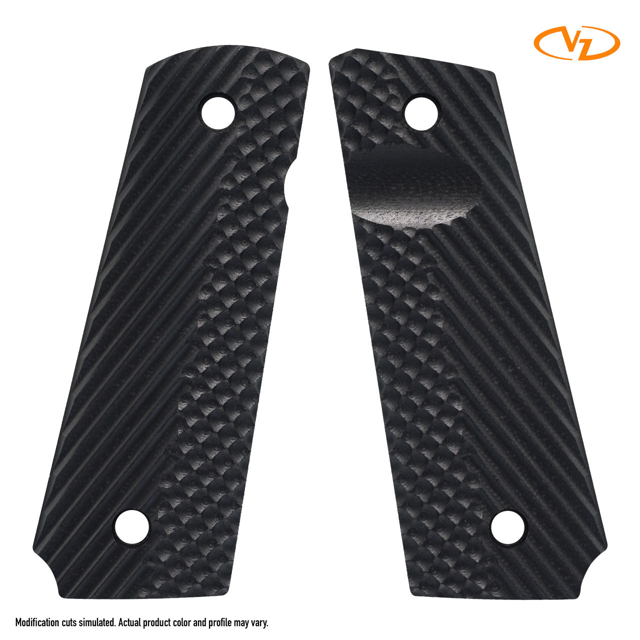 VZ Grips オペレーター2 ブラック VZ Operator II - Black - Slim - Thumb Notch - VZ Grips