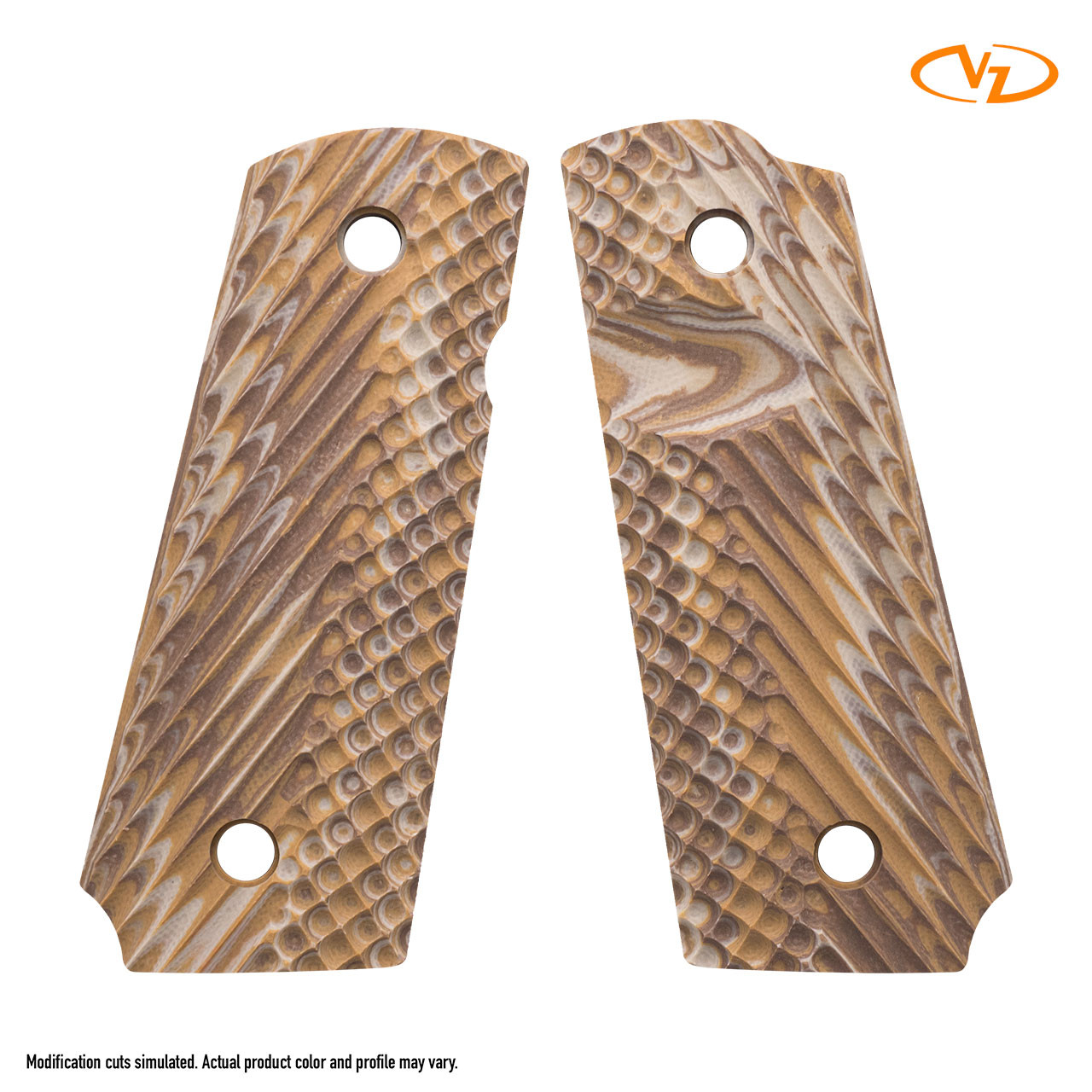 VZ Operator II - Coyote Burl - Compact - Thumb Notch - VZ Grips