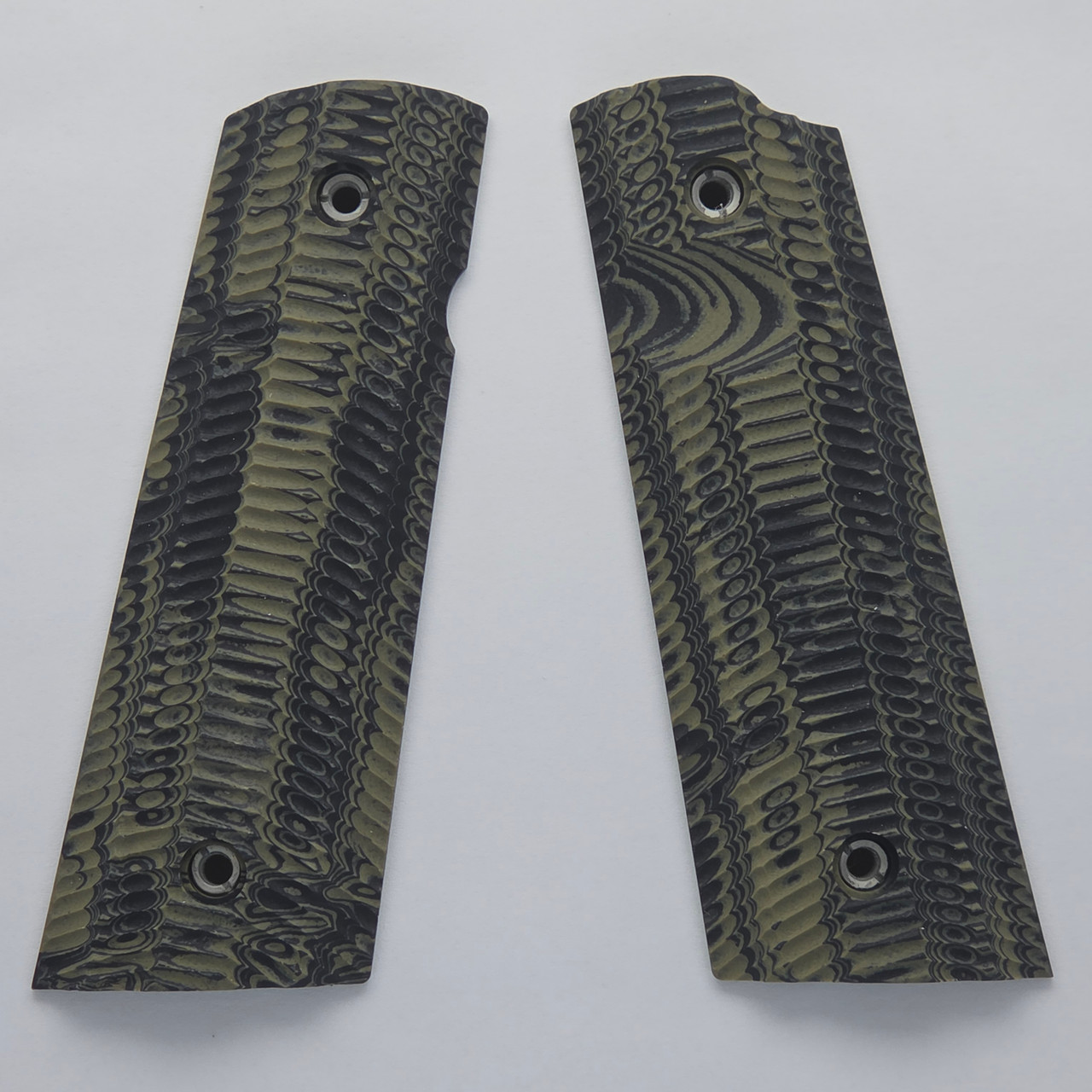 VZ Alien - Dirty Olive Burl - Magwell - Thumb Notch - Ambi - VZ Grips