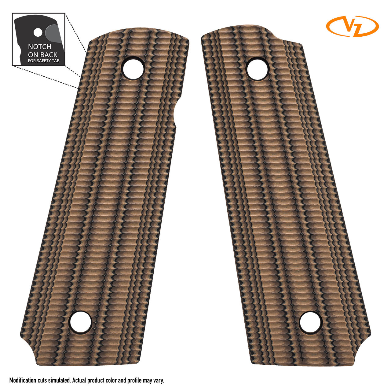 VZ Gator Back - Hyena Brown - Ambi - VZ Grips