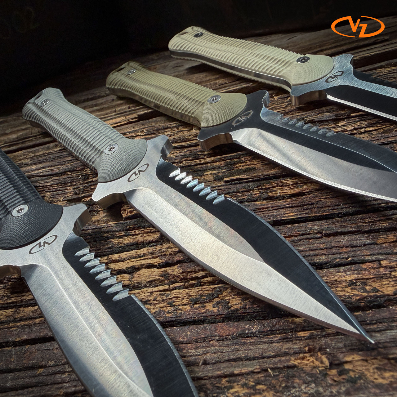 VZ Leonidas Steel Dagger | Serrated Blade & Alien G-10 Scales