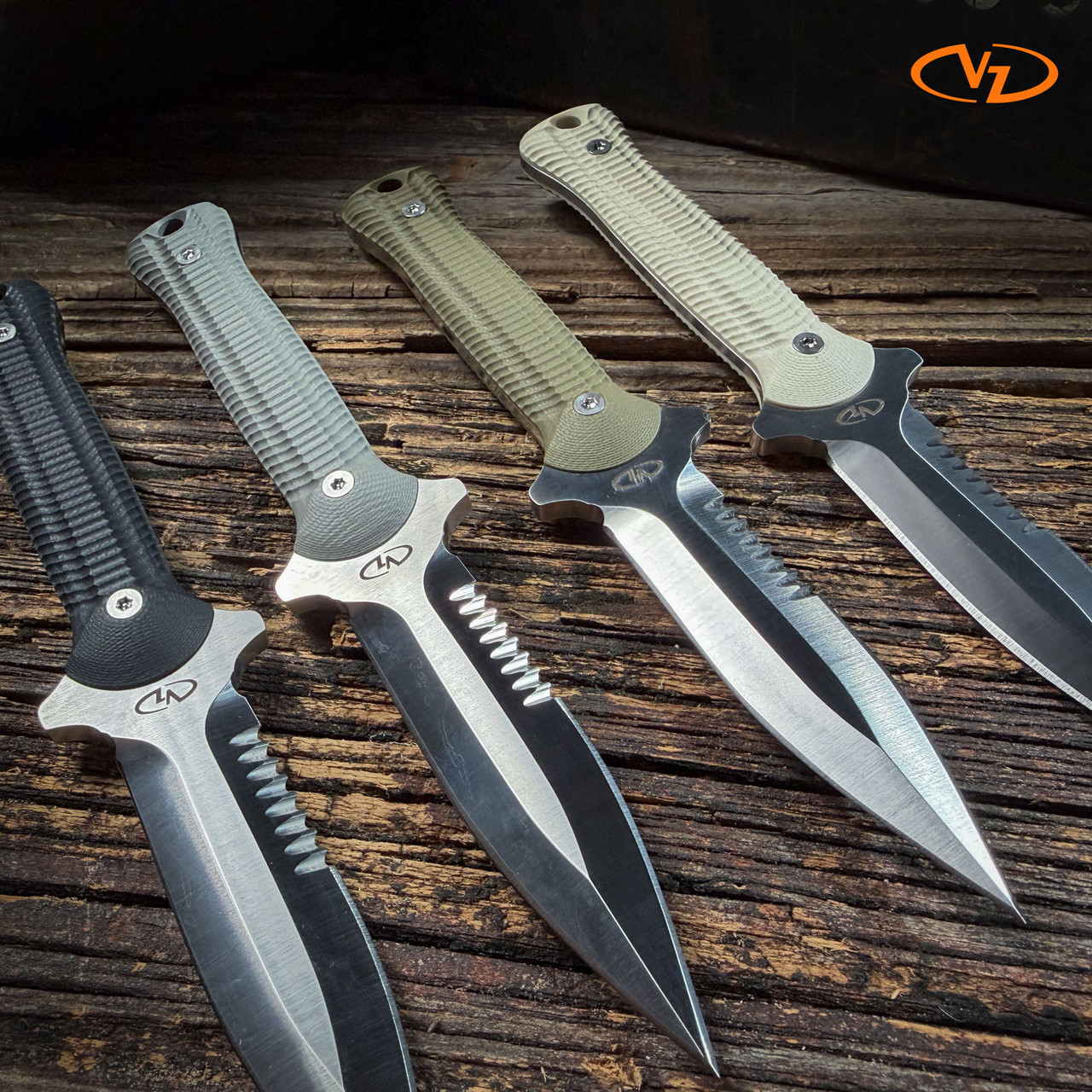 Poisoned Dagger プロモ VZ Leonidas Steel Dagger | Serrated Blade & Alien G-10 Scales