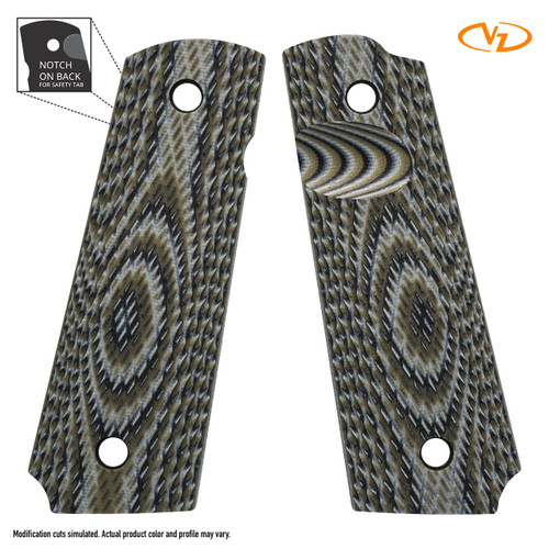 VZ Tactical Slants Palm Swell - Predator Green - Thumb Notch - Ambi
