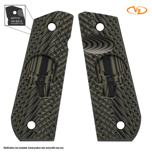 VZ Castle Operator II - Dirty Olive - Slim - Round Bottom - Thumb Notch - Ambi