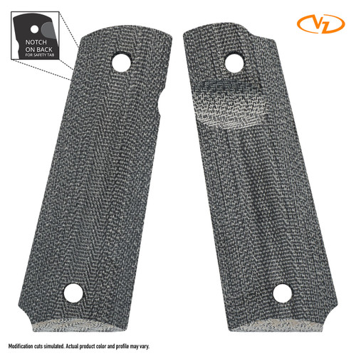 VZ 320 Smooth - Blasted Black Canvas - Beveled Bottom - Thumb Notch - Ambi