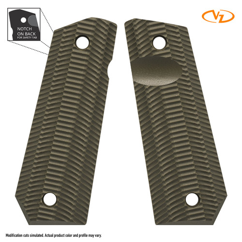 VZ Alien - Army Green - Slim - Bobtail - Thumb Notch - Ambi