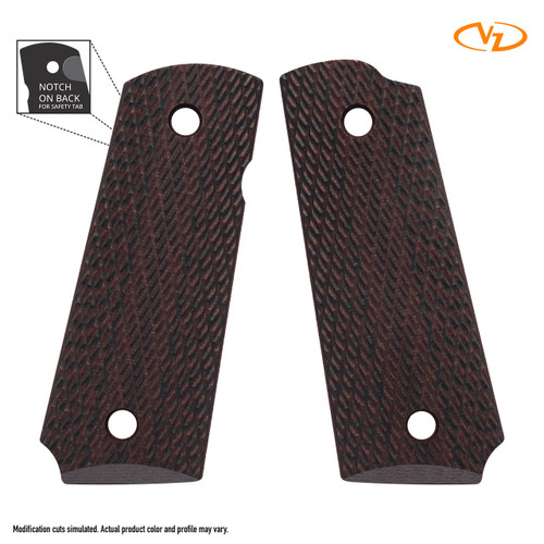 1911 Compact Pistol Grips - Wilson Combat Tactical Slant - Black