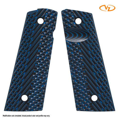 VZ Operator II - Blue Black - Slim - Magwell - Thumb Notch - Ambi/RIA