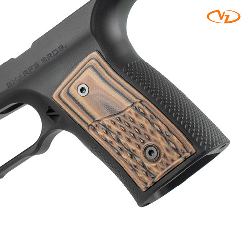 VZ's Diamond Back G-10 grips for the Sharps Bros RXM grip module