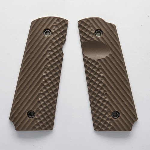 VZ Operator II - Tiger Stripe Burl - Compact - Thumb Notch - VZ Grips