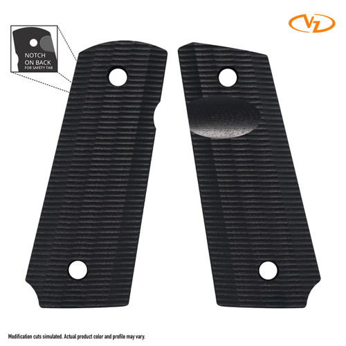 VZ Gator Back - Black - Compact - Slim - Thumb Notch - Ambi