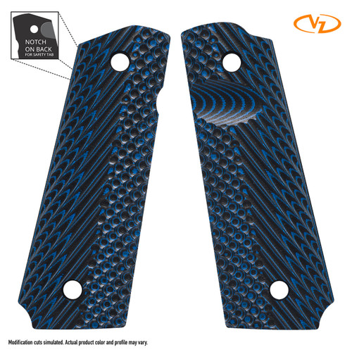 VZ Operator II - Blue Black - Thumb Notch - Extended Ambi