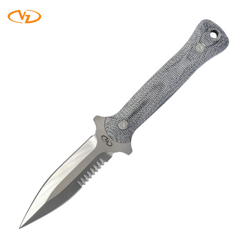 VZ Leonidas 01 Dagger with serrated edge and smooth scales