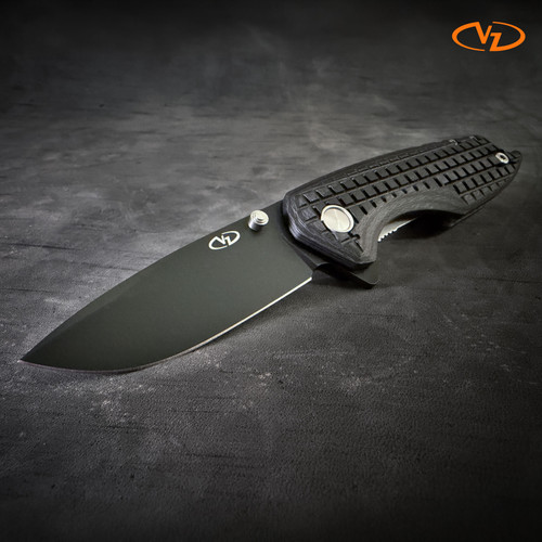 VZ Drop Point BLK / Frag Carbon Fiber Scales