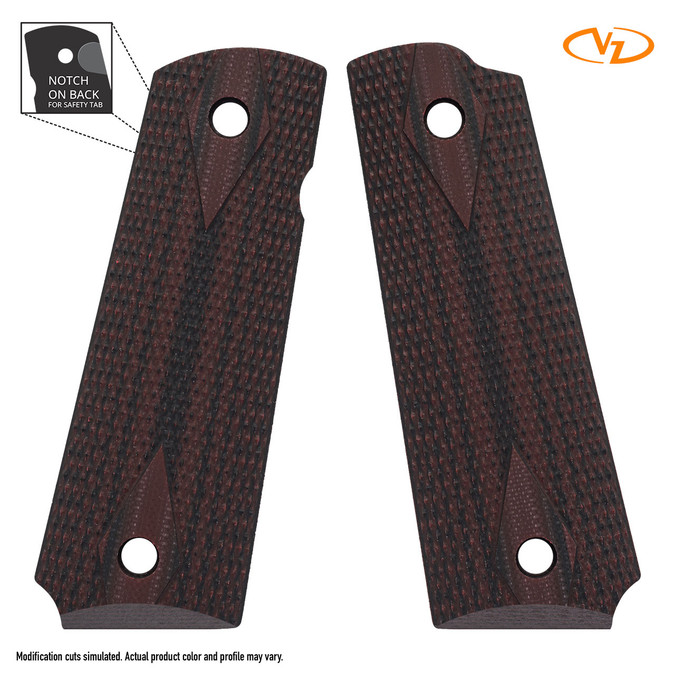 VZ Double Diamond - Black Cherry - Beveled Bottom - Ambi(Ambi Chipped)